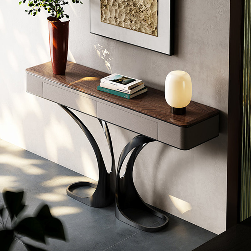 Console moderne et luxueuse haut de gamme., H 33,5 po x l 59 po x P 13,8 po