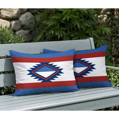 Founding 2 Sets Indoor/Outdoor Reversible Pillow