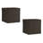 Suncast 60 Gallon Resin Wicker Design Cube Shape Storage Deck Box, Java