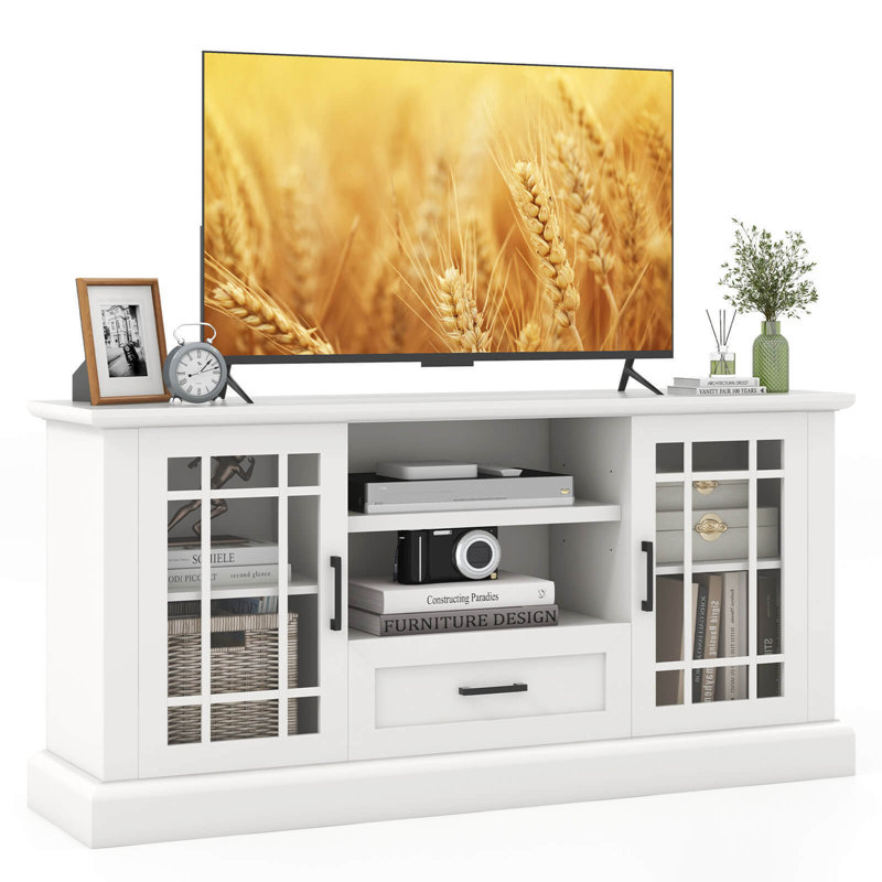 Annabellah Unfinished TV Stand for TVs up to 70", White