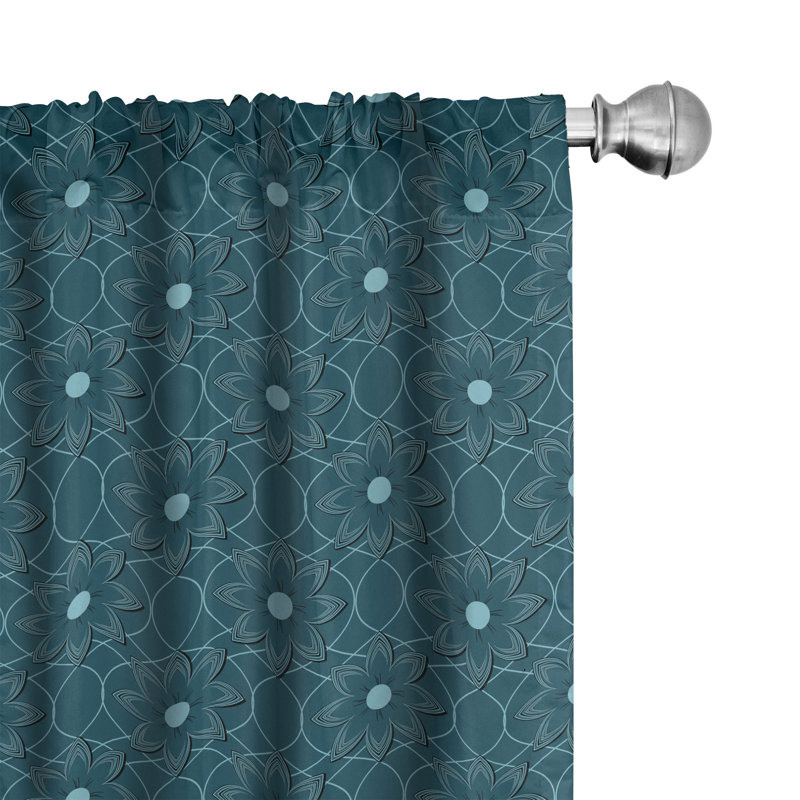 Rideaux 4 panneaux East Urban Home, L 56 po x L 63 po