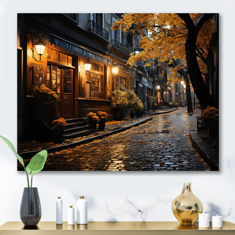 France Charming Montmartre - France Canvas Prints, Toile tendue, H 34 po x l 44 po x P 1,5 po