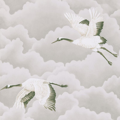 Cranes in Flight Wallpaper