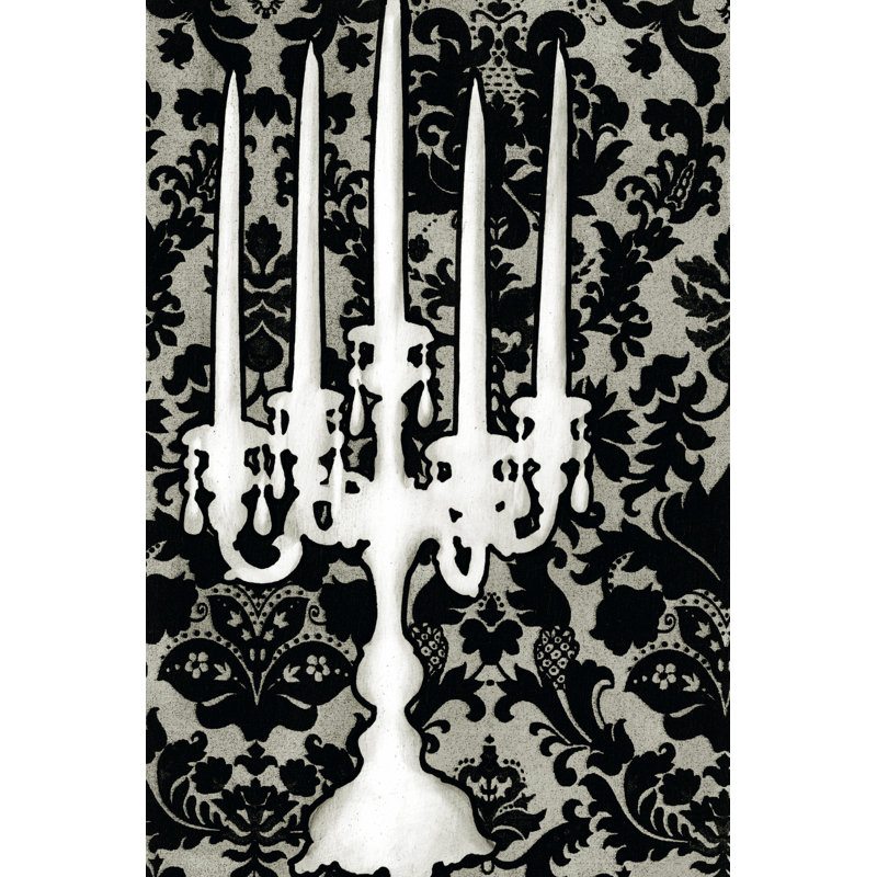 Small Patterned Candelabra II (P) by Ethan Harper - Wrapped Canvas Art Prints, 46cm H x 30cm W x 3.8cm D