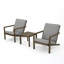 Ensemble de conversation 3 pièces LEAH