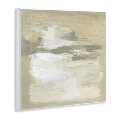 "Neutral Reflections", peinture abstraite sur plaque murale, design par June Erica Vess