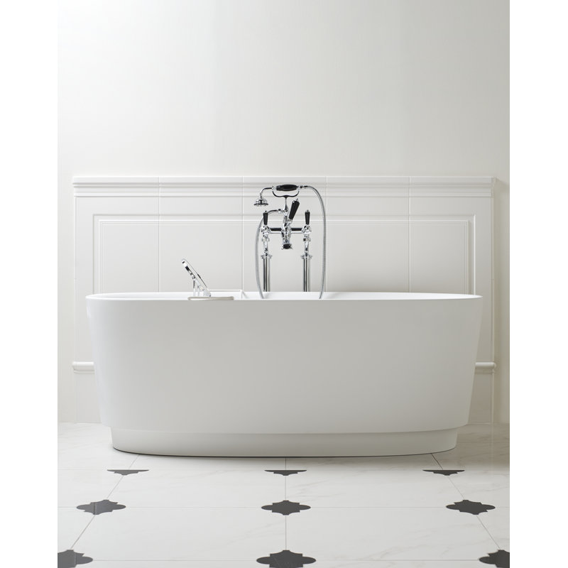 Dove 67.12'' L Freestanding Soaking Bathtub