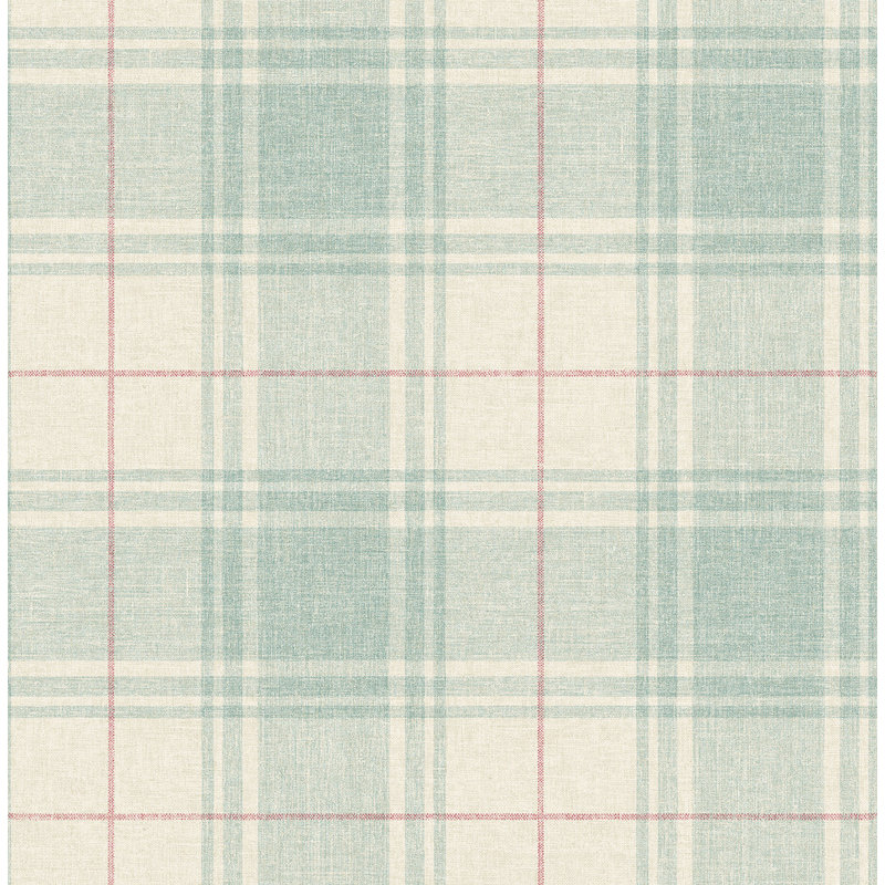 Rouleau de papier peint Raoul, Kaki / vert / rouge, L 33 po x l 20,5 po