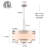 6- Light Dimmable Modern Farmhouse Drum Chandelier with Round Linen Shade-772809981