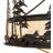 45" Wide Wildlife At Dusk Inverted Pendant
