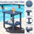 HDPE Double-Tier Rectangular Patio Table All Weather Outdoor Adirondack Side Table-963064107