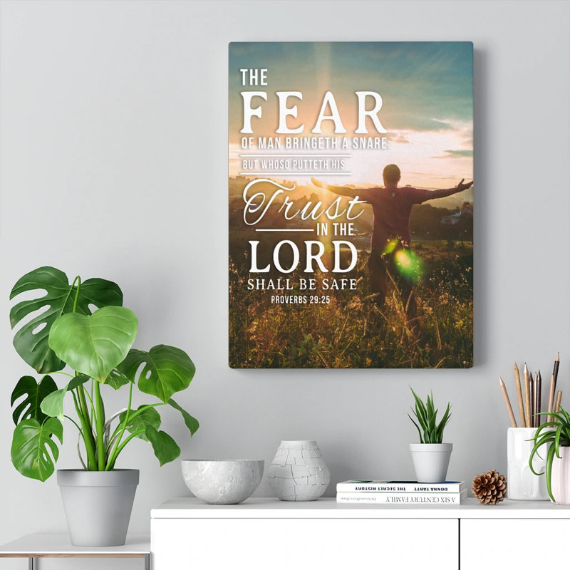 The Fear Of Man - Wrapped Canvas Print, 61cm H x 46cm W