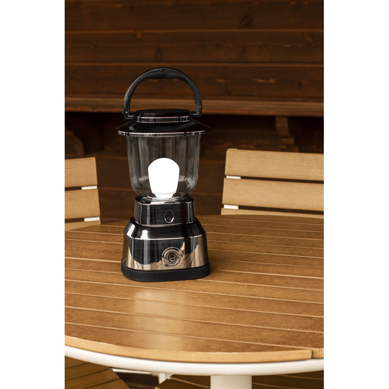 Nickel-Plated Water-Resistant Dimmable LED Lantern