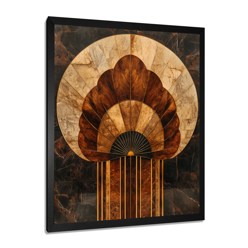 Shalanda - Abstract Canvas Wall Art, Noir, noir, noir, noir, H 20 po x l 12 po, Reproduction encadrée d'une seule photo