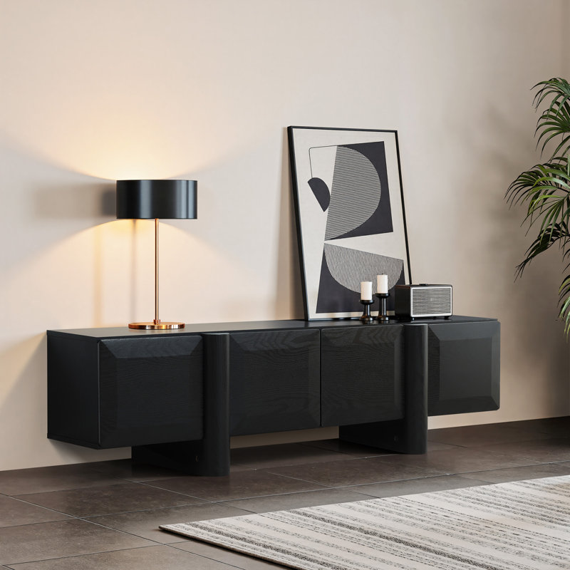 Meuble télé l 63 po avec rangement pour téléviseur de 70 po ou moins