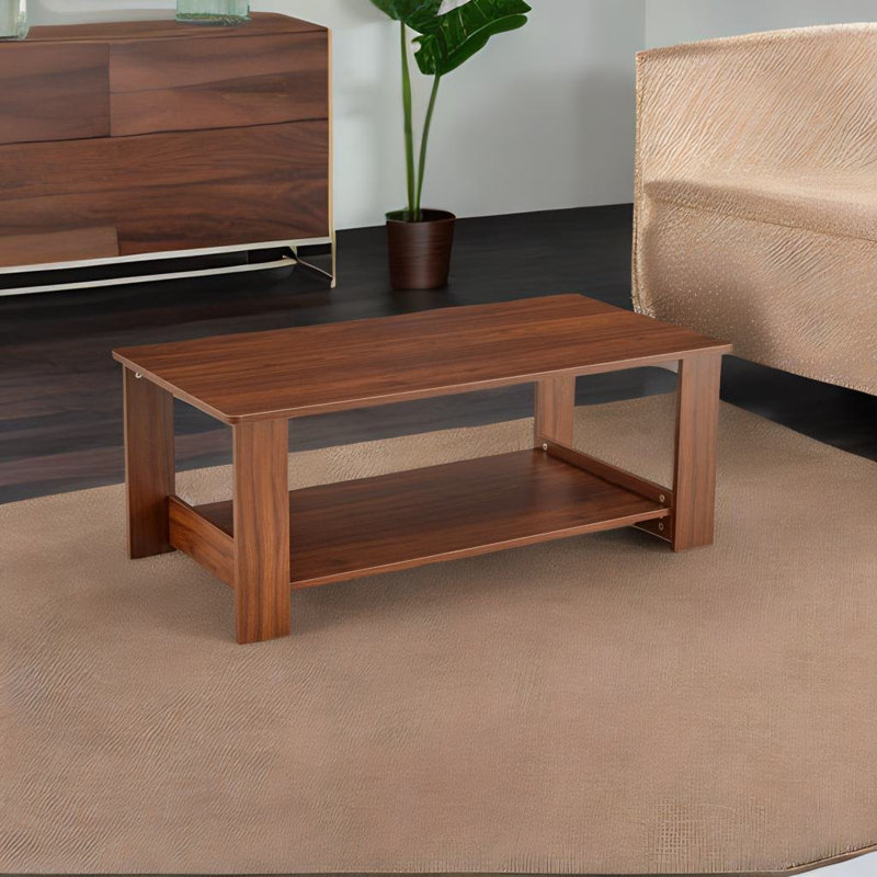 Caoife Coffee Table, 16.5" H x 43.3" W x 21.6" D, Walnut