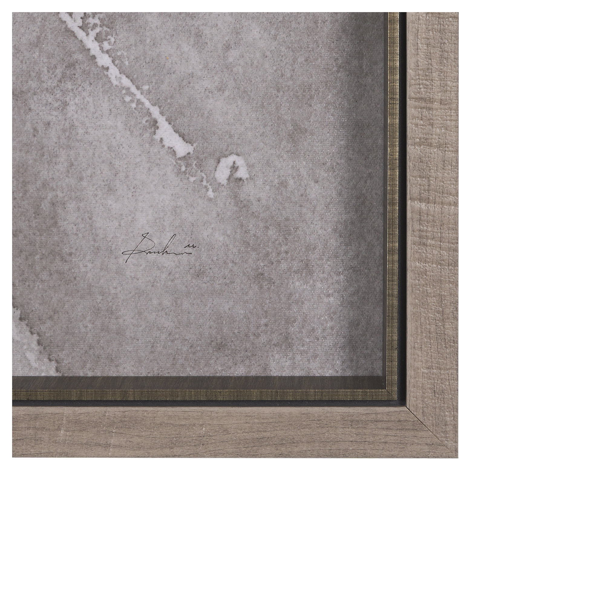 Wildflowers I Charcoal a Hand Embelished Textured Framed Art Print, Gray, 62" H x 42" W , Wildflowers I Charcoal