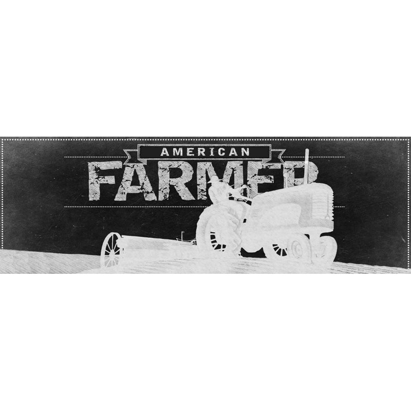 American Farmer - Wrapped Canvas Print, 51 cm H x 152 cm W x 3.81 cm D