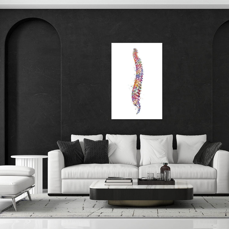 «Spinal Cord I», impression sur verre acrylique, H 32 po x l 24 po x P 0,25 po