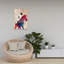 Aquarelle, cheval, cavalier, art mural contemporain-129475695