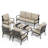 Elyne Outdoor Patio Conversation Furniture Set-106924927
