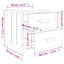 Gwendy 40cm W Solid + Manufactured Wood Bedside Table-695311611