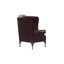 Upholstered Full Grain Leather Wingback Chair-75262735
