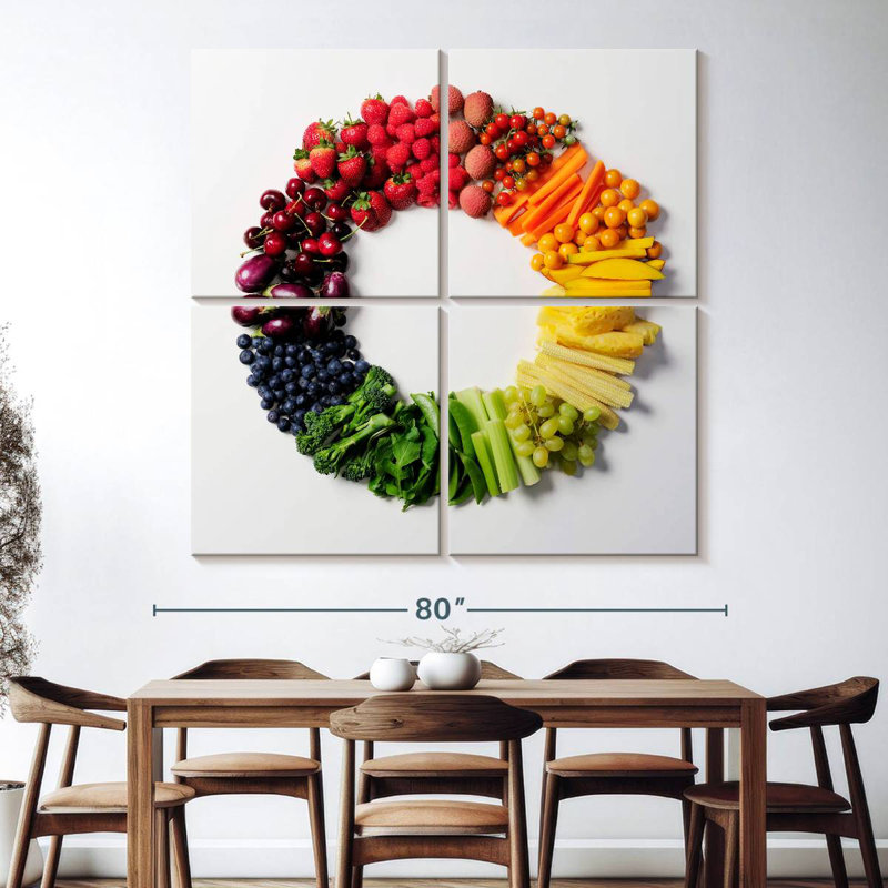 Yarlin Food Wheel, 74" H x 74" W