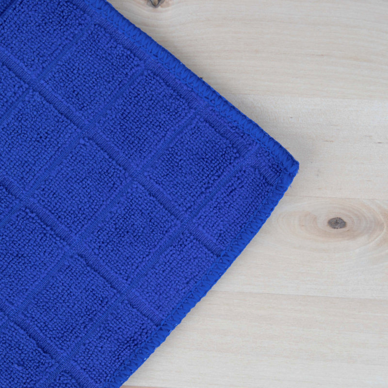 Jacquard Dish Cloth Kitchen Towel, Blue