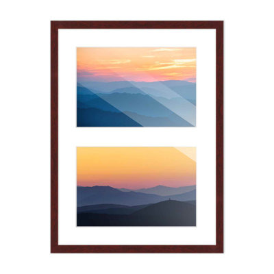 Wood Picture Frame with Mat