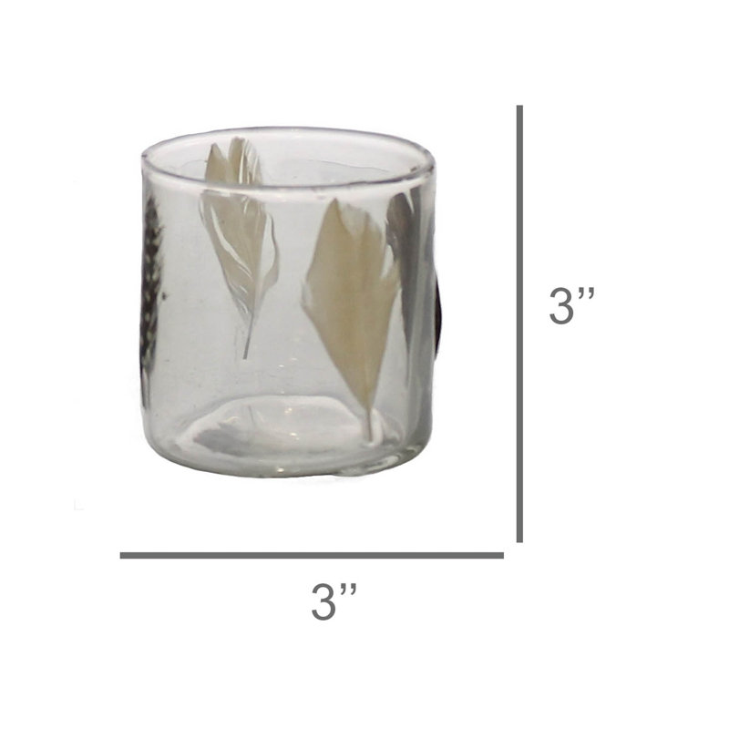 Petit porte-votive en verre mosaïque