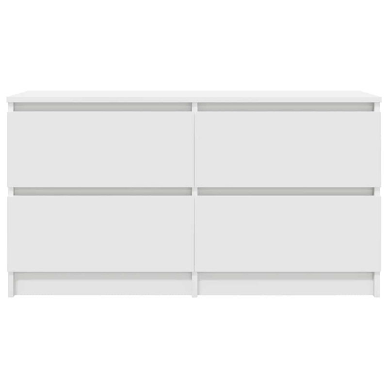 TV Cabinet 100X35x54 Cm Engineered Wood, White