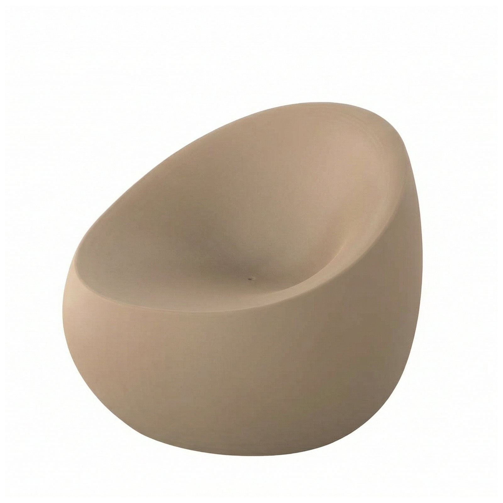 Plastic Outdoor Lounge Chair, Camel
