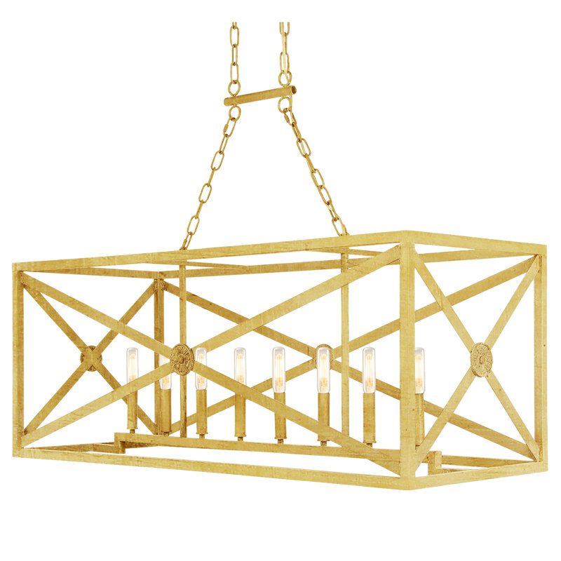 Medallion 8 - Light Pendant, Gold Leaf