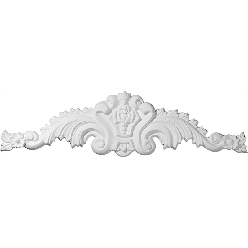 9.75'' H x 36.75'' W x 1.38'' D Urethane Onlay Scroll