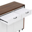 Îlot de cuisine avec table de salle à manger extensible 102,3 po-130617690