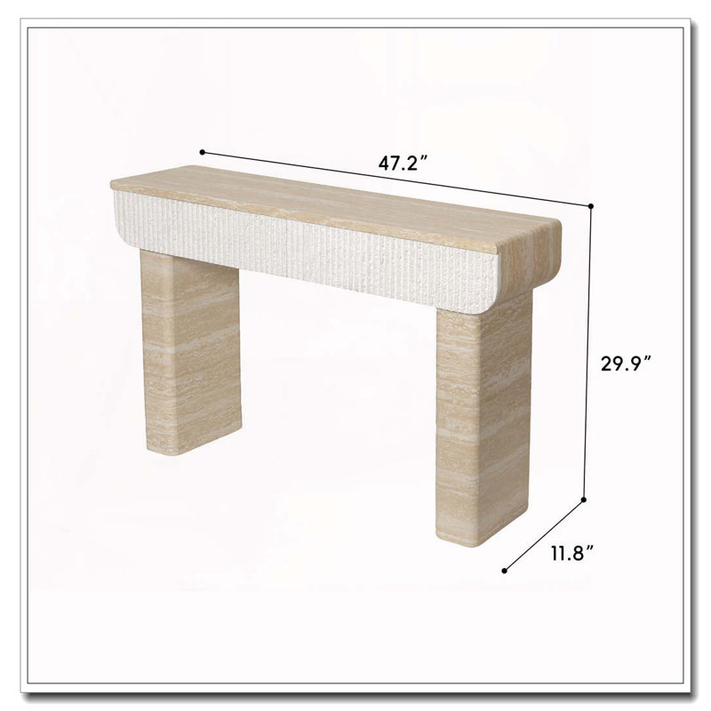 Console, canapé, Beige + jaune