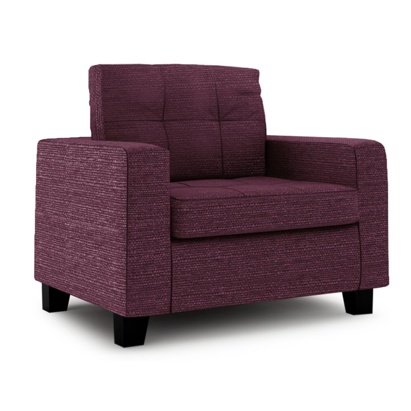 Northville Upholstered Armchair, Grape
