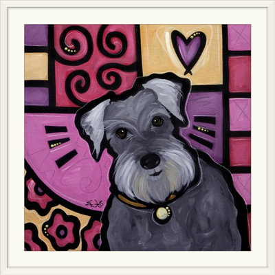 «Dunadry Miniture Schnauzers Pop Art» par Eric Waugh, reproduction d'art graphique