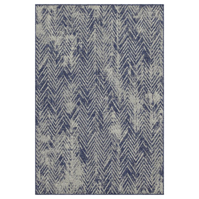 Sunshine GC_HAR2010 Blue 5 ft. 3 in. x 7 ft. 3 in. Indoor/Outdoor Area Rug