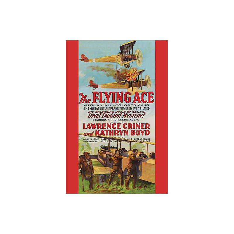 Flying ace-impression de publicité, H 36 po x l 24 po x P 1,5 po