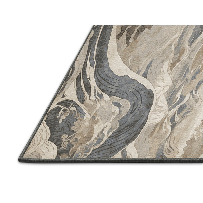 Elegant Waves Rug, Rectangle 3' x 5'