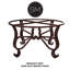 Luxurious Wrought Iron Coffee Table embellished with a 48” Round Oxidized Copper Top