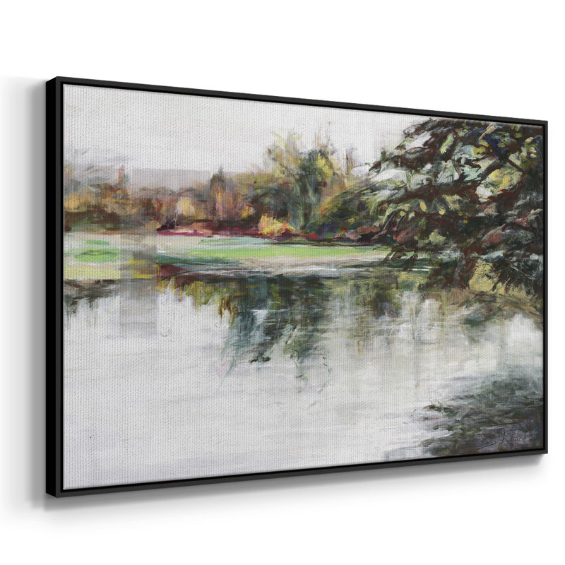 Dédicacé sur toile, H 25 po x l 37 po x P 2 po, Toile avec cadre flottant noir