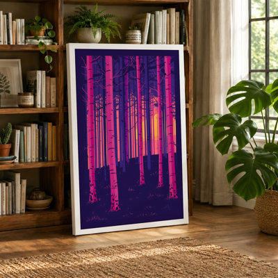 Neon Forest Modern - Wrapped Canvas