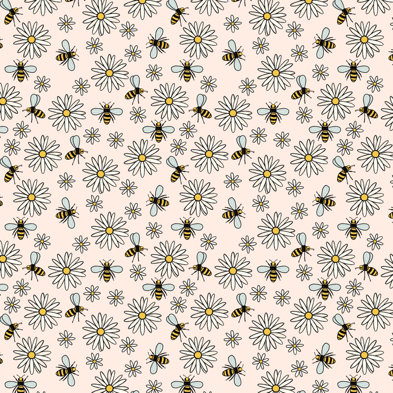 Bees Knees - impression, H 12 po x l 12 po, Non, Toile tendue