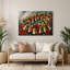 «Christmas Christmas Bells», art mural en métal brun-589501693