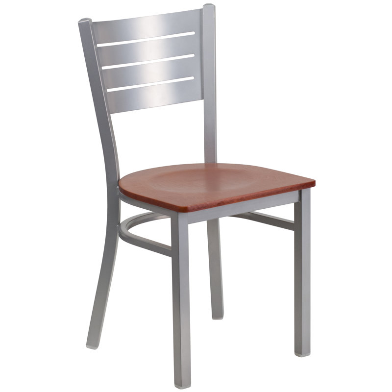 Chaise de restaurant Elkton, Argent