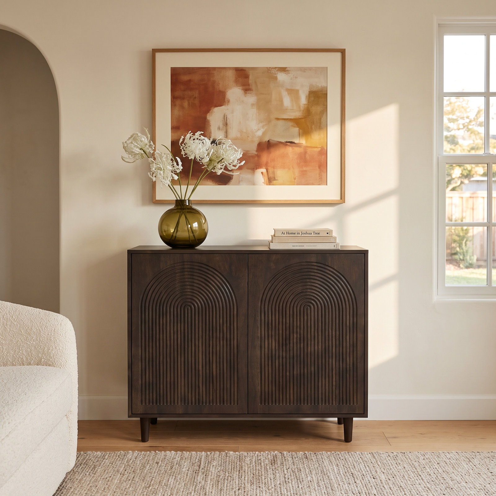 Apia Mango Accent Cabinet, Dark Brown