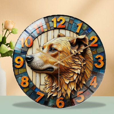 Horloge murale en bois 12 po